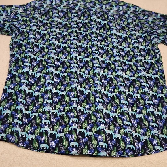 Marc Anthony Luxury Slim Fit Zebra Shirt - Picture 9 of 10